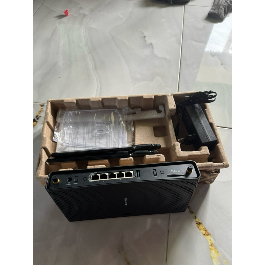 Jual MikroTik hAP ax3 WiFi 6 Router C53UiG+5HPaxD2HPaxD Gigabit Dual ...