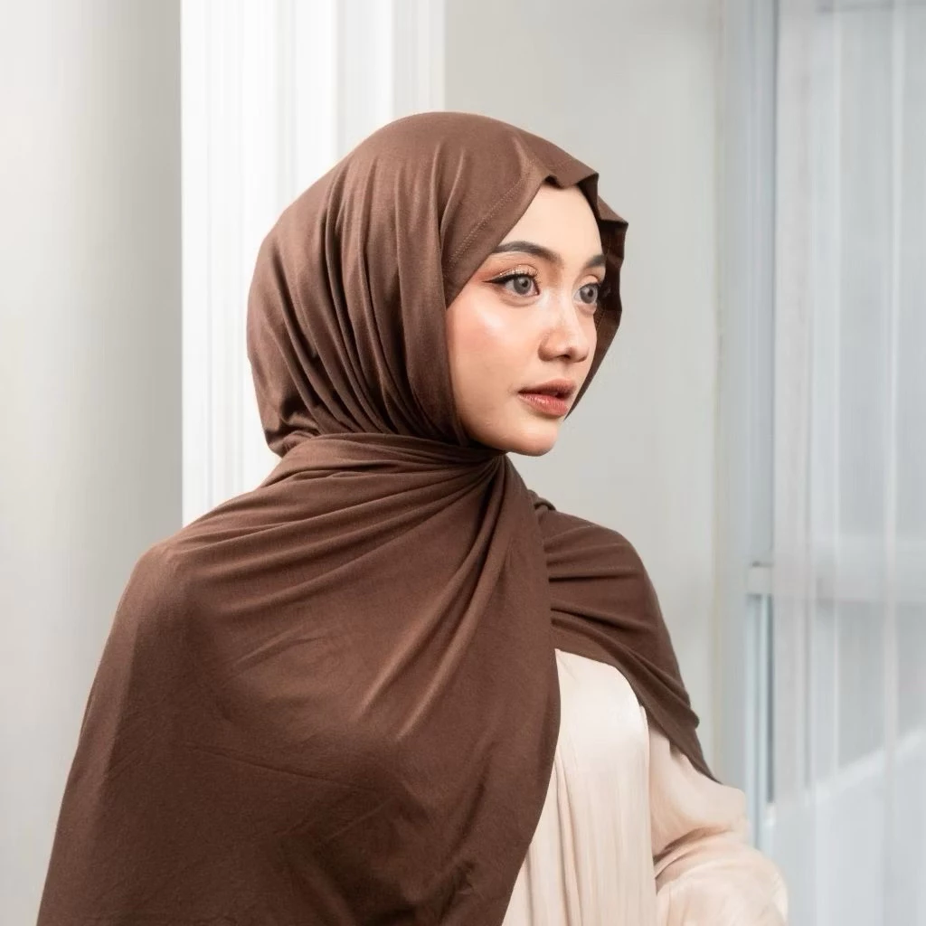 Foto 2 Resyahijab Pashmina Rayon Tencel Premium (Free Pouch) | Pashmina Tencel Original | Pashmina Turkish Shawl | 006