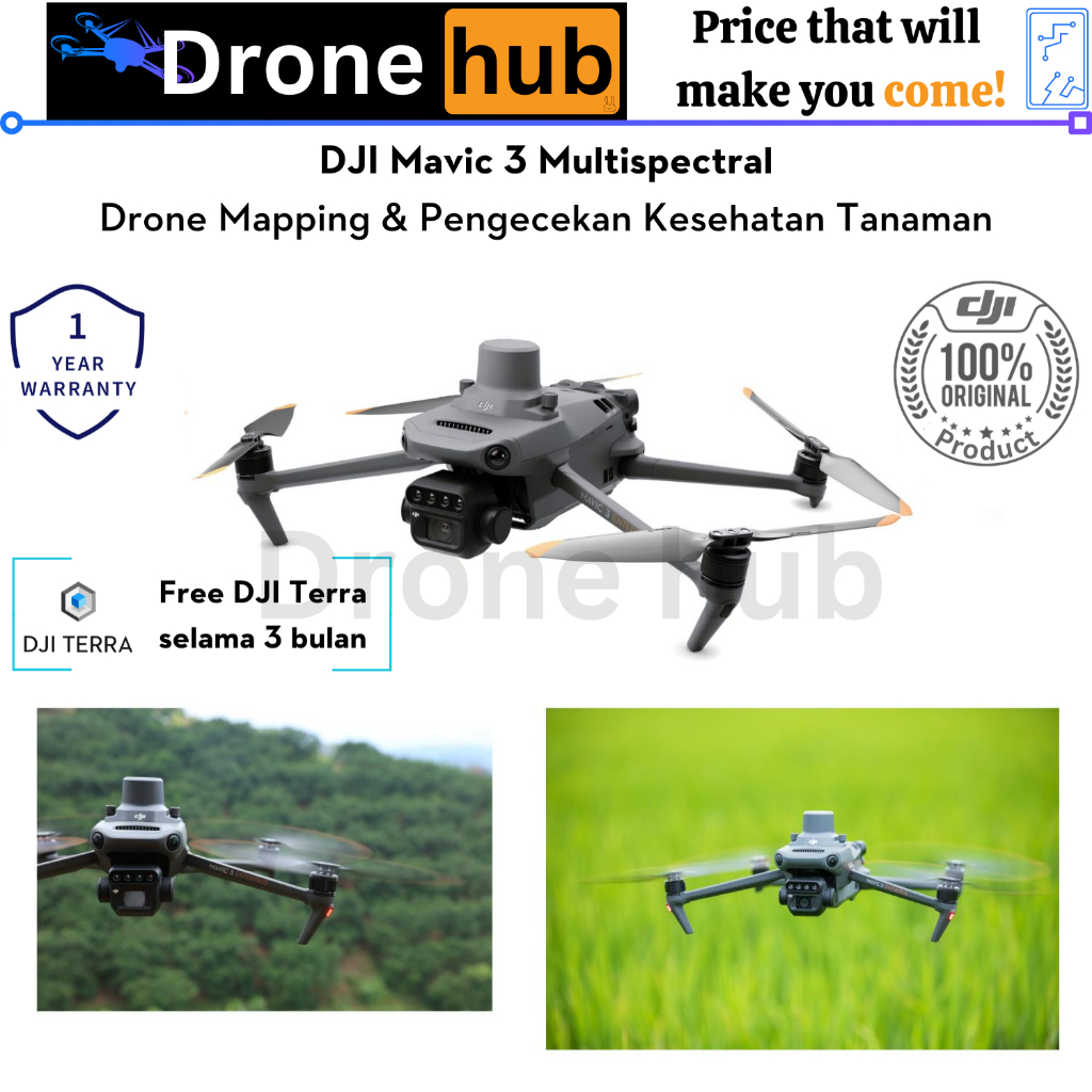 Jual DJI Mavic 3 Multispectral Drone Mapping Pemetaan Hutan Pertanian ...