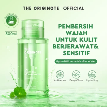 The Originote Acne Micellar Water 300ml Pembersih Wajah Makeup Remover Untuk Kulit Berjerawat