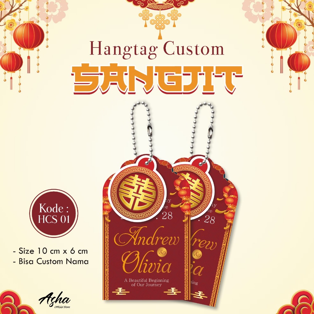 Jual Cetak Hang Tag Sangjit Custom - Hang Tag Souvenir Sangjit Plus ...