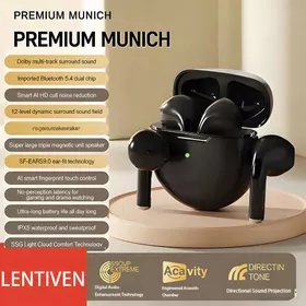 LENTIVEN Earphone Headset Bluetooth TWS Wireless HIFI 9D