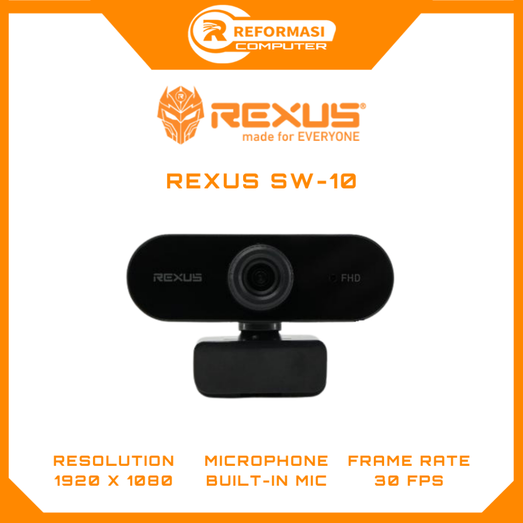 Jual Rexus SW10 / SW-10 Webcam Full HD 1080p 30FPS USB Plug & Play Wide ...