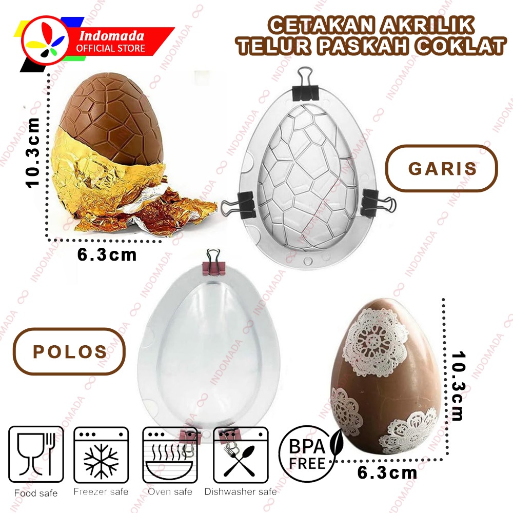 Jual Indomada Cetakan Cokelat Telur Paskah 3D Smash Cake Pinata Coklat ...