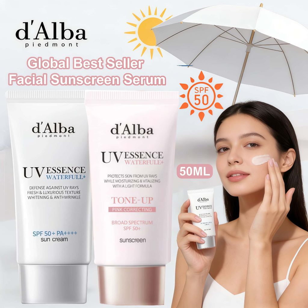 Jual [COD& Beli 2 gratis 1] D'Alba Waterfull Tone Up Pink Sun Cream ...