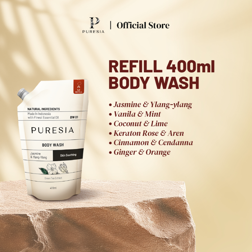 Jual PURESIA - REFILL Body Wash 400ml | Shopee Indonesia