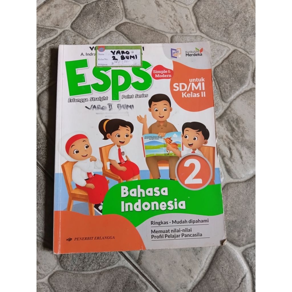 Jual BUKU ESPS BAHASA INDONESIA UNTUK SD / MI KELAS 2. | Shopee Indonesia