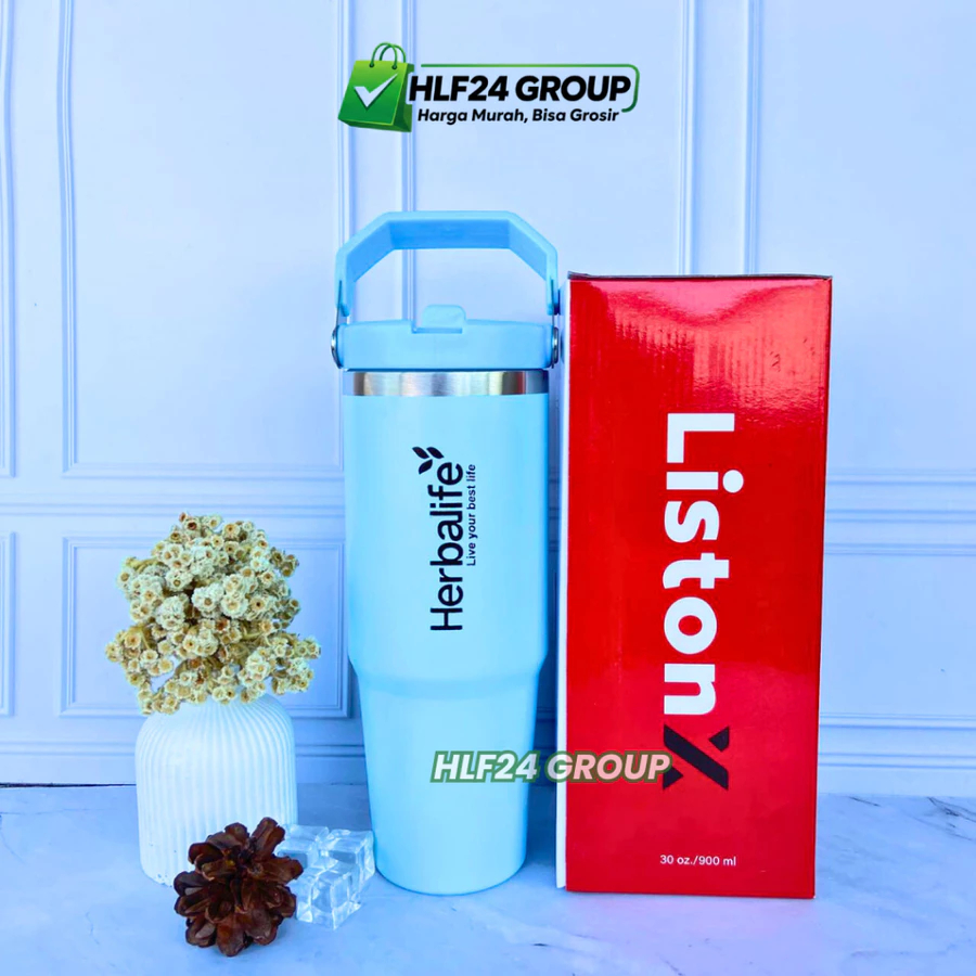 Botol Tumbler Herblf 900ml Tahan Panas Dingin - foto 2