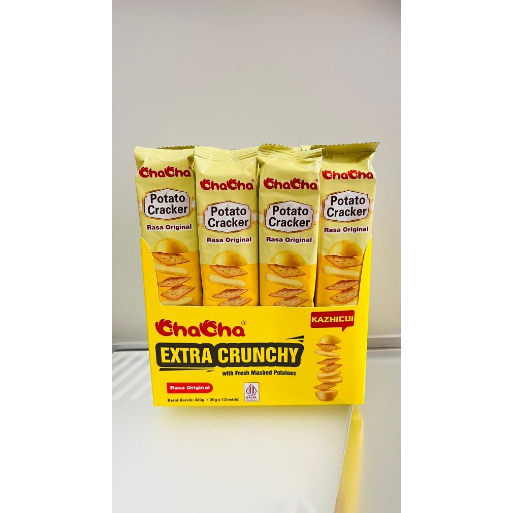 Jual Chacha Potato Cracker Extra Crunchy rasa Tomat/Original/BBQ ...
