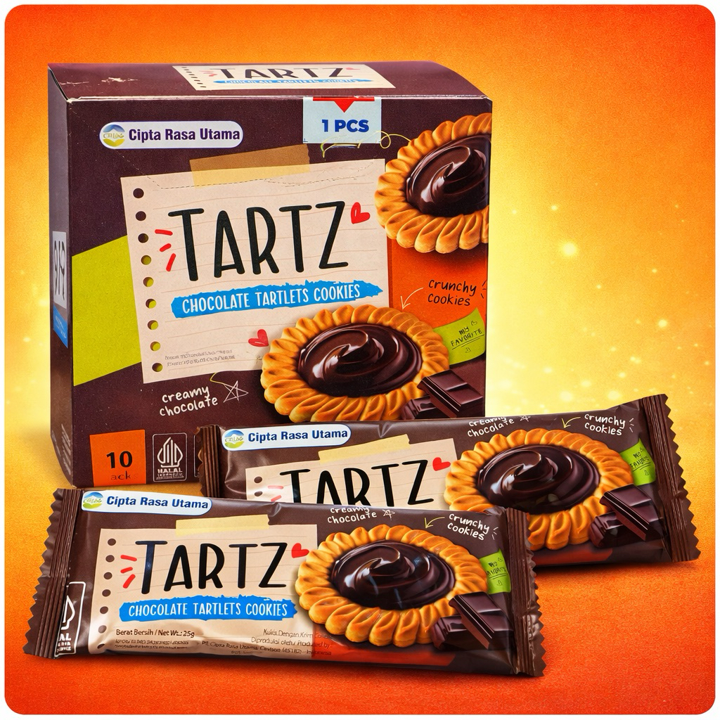 Jual [Isi 10] COD CHOCOLATE TARTLETS COOKIES | Crunchy Cookies | Shopee ...