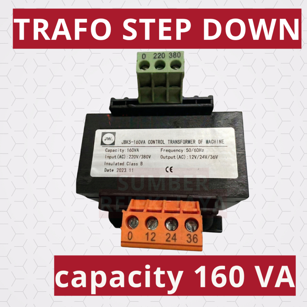 Multi Trafo Transformer Step Down 160VA 380 220V Ke 36 24 12V atau 110V 48V