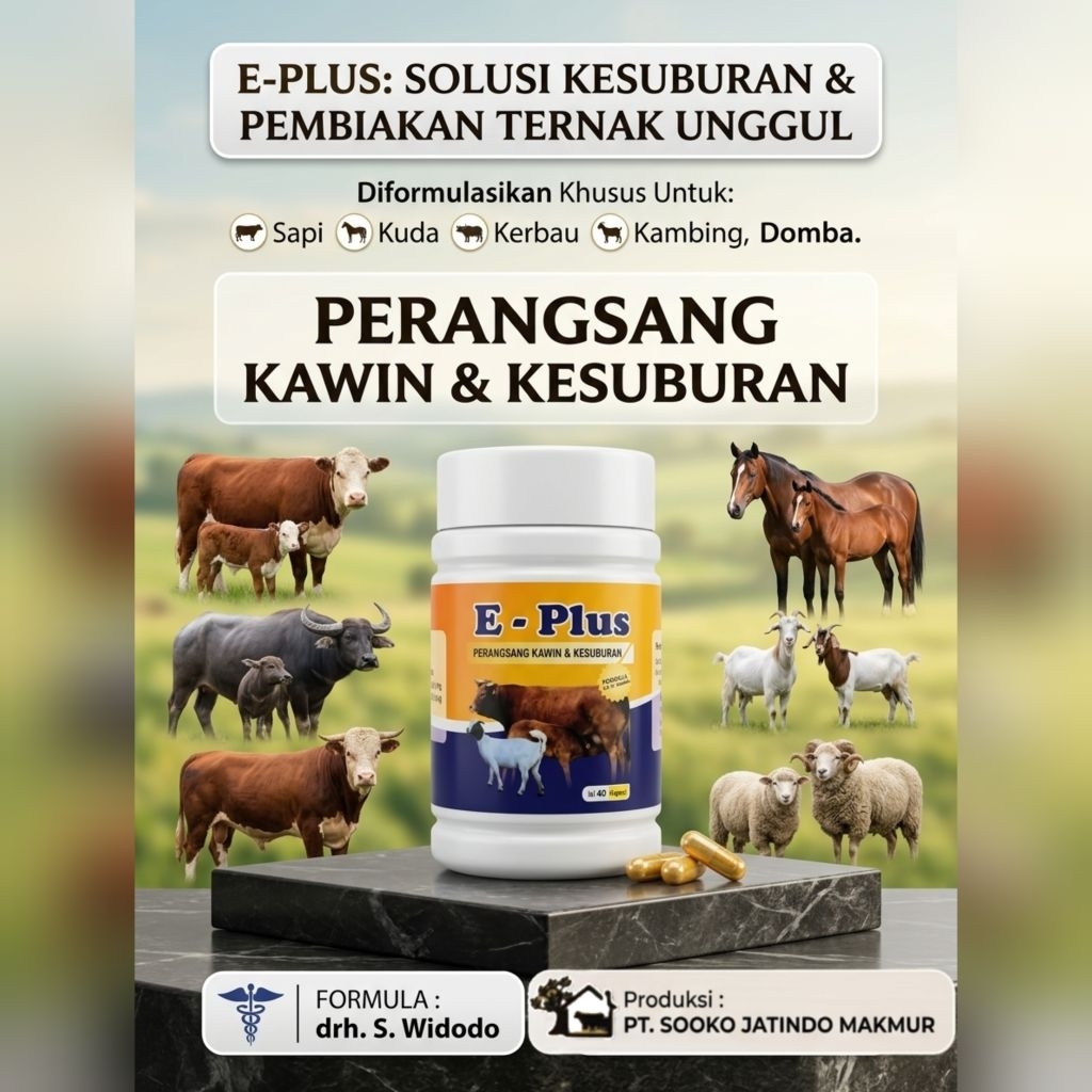 Jual E Plus isi 40 Kapsul Eplus Perangsang Kawin / Birahi dan ...