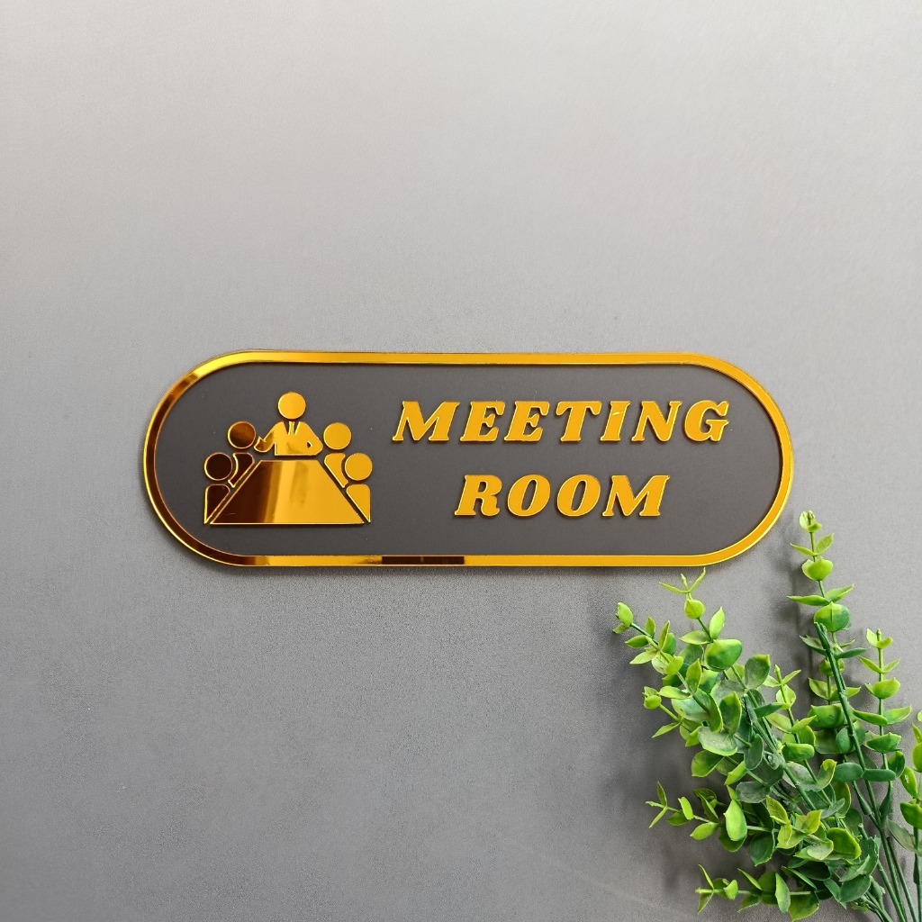 Jual Sign Meeting Room Akrilik Custom | Tulisan Ruang Rapat Kantor & Co ...