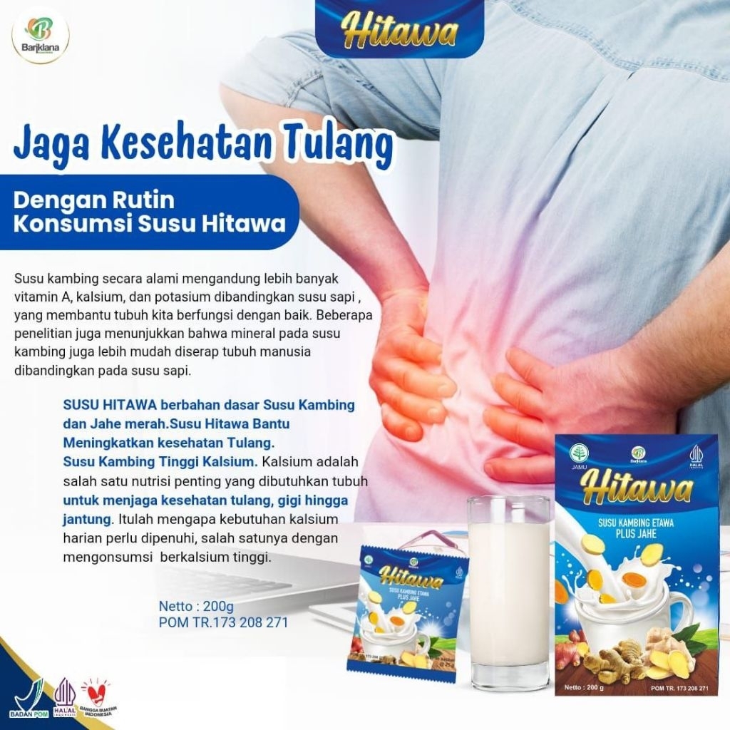 Jual Susu Etawa HITAWA Paket 10 Sachet - Plus Jahe, Temulawak, Kunyit ...