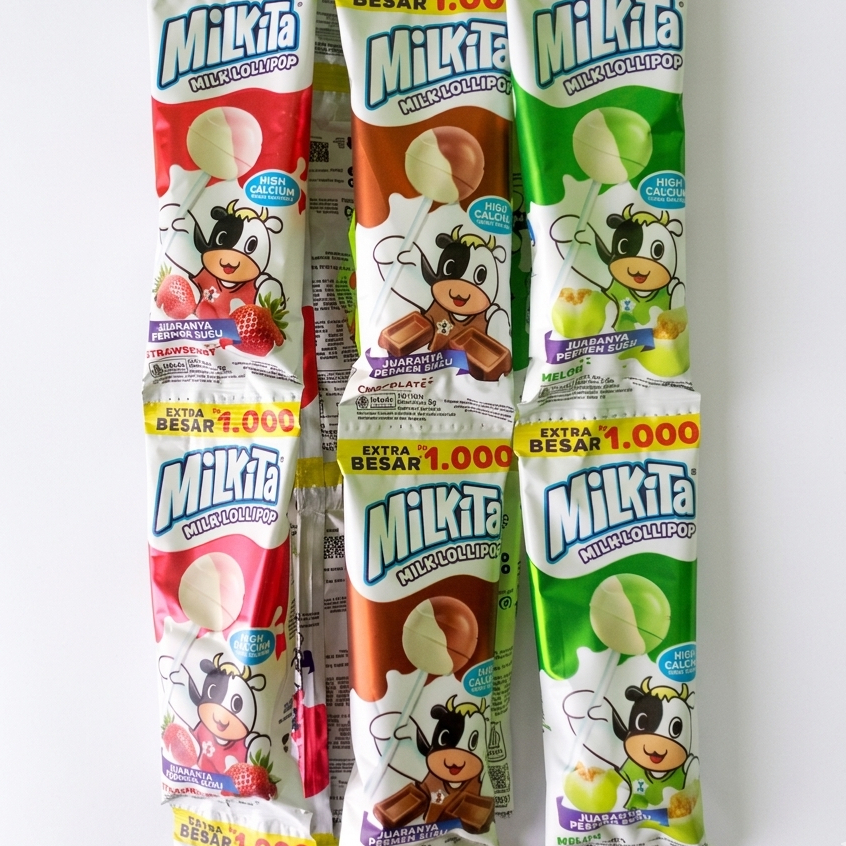 Jual PERMEN MILKITA LOLIPOP 9gr Renceng Isi 10pcs | Shopee Indonesia