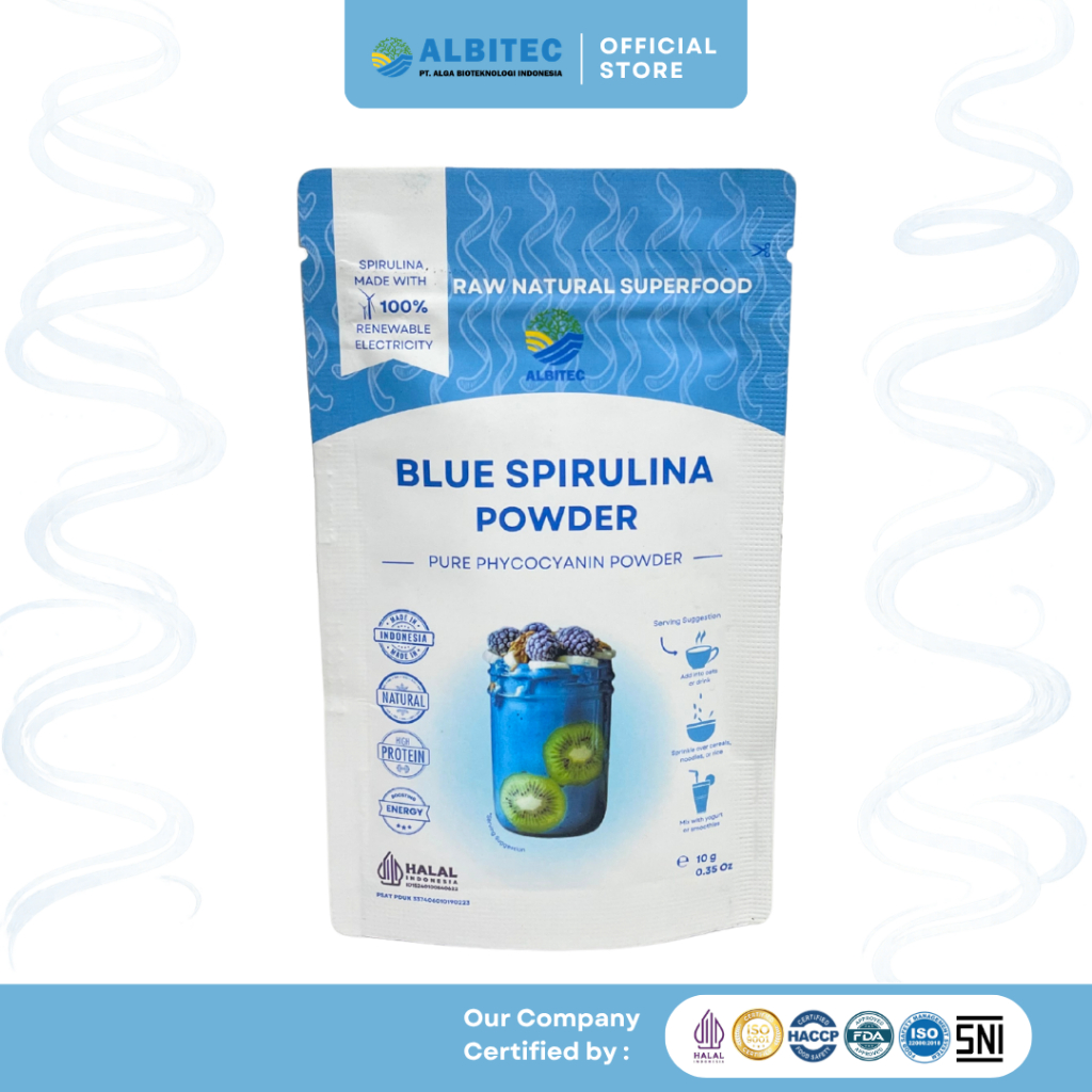 Jual ALBITEC Blue Spirulina Powder Pure Phycocyanin Spirulina Food ...