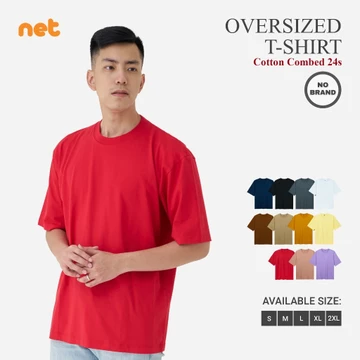 Kaos Polos Oversize Cotton Combed 24S Oversized Tshirt Big Size Unisex Pria Wanita