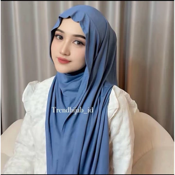 Trendhijab_id Pashmina Jahat Salsabila Meleyot Instan Bahan Rayon Cooltecht Hijab Instan Nyaman