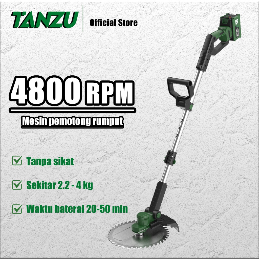 Jual TANZU 21700Mesin Pemotong Rumput Listrik/Mesin rumput nirkabel ...