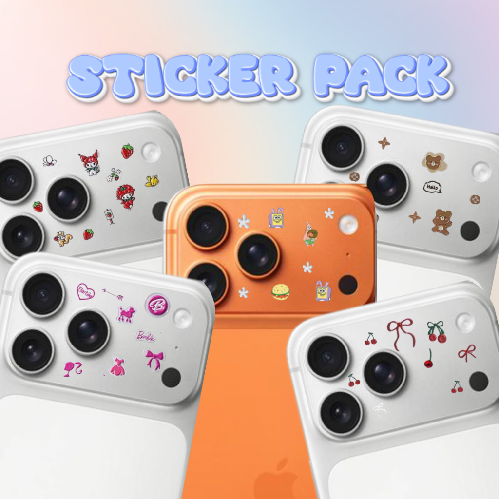 Jual CUTE CAMERA LENS STICKER SHEET KAMERA BELAKANG HP IPHONE 17 PROMAX ...