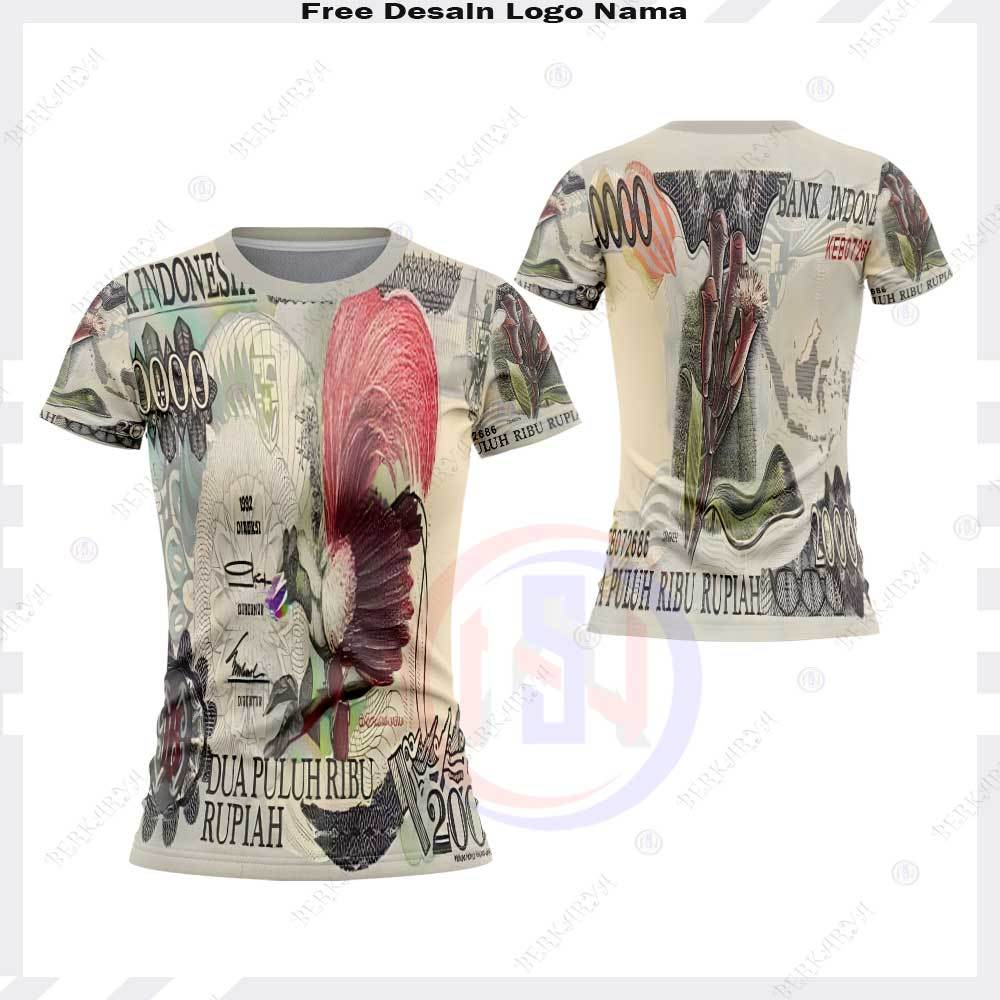 Jual Kaos Jersey Custom Uang 20 Ribu Jadul || Baju Kaos Pria Logo Uang ...