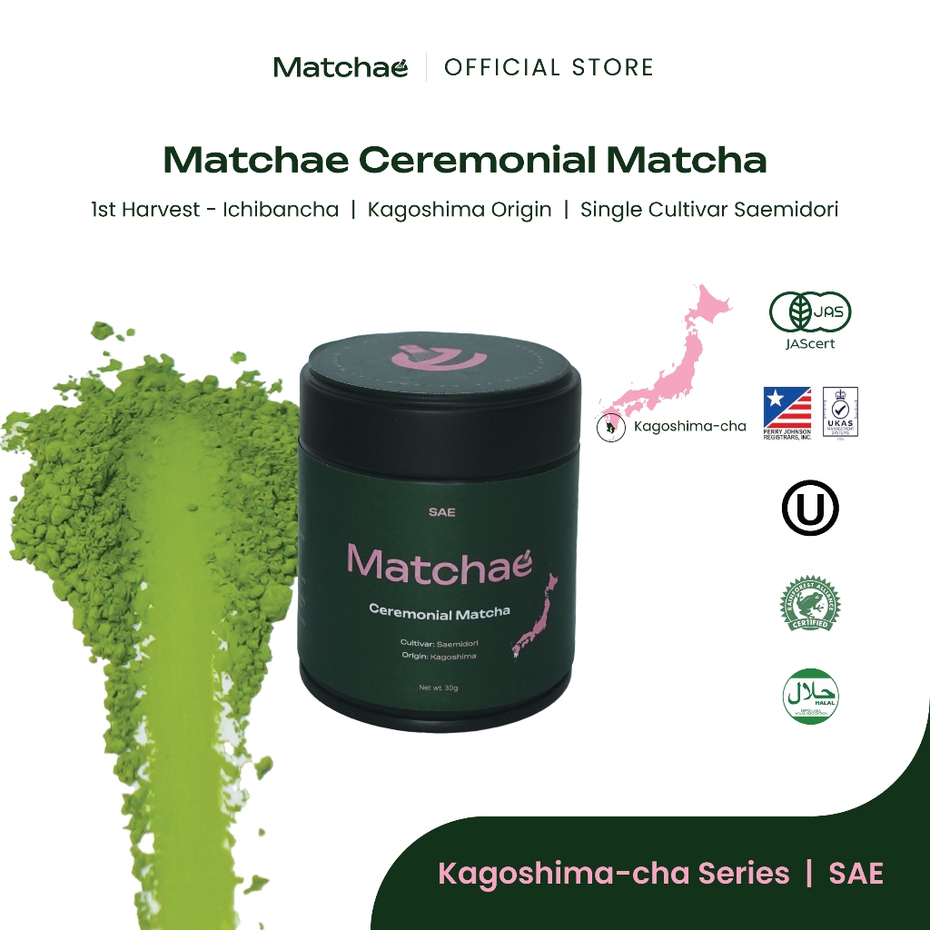 Jual MATCHAE - Japanese Kagoshima Pure Ceremonial Matcha Powder SAE ...