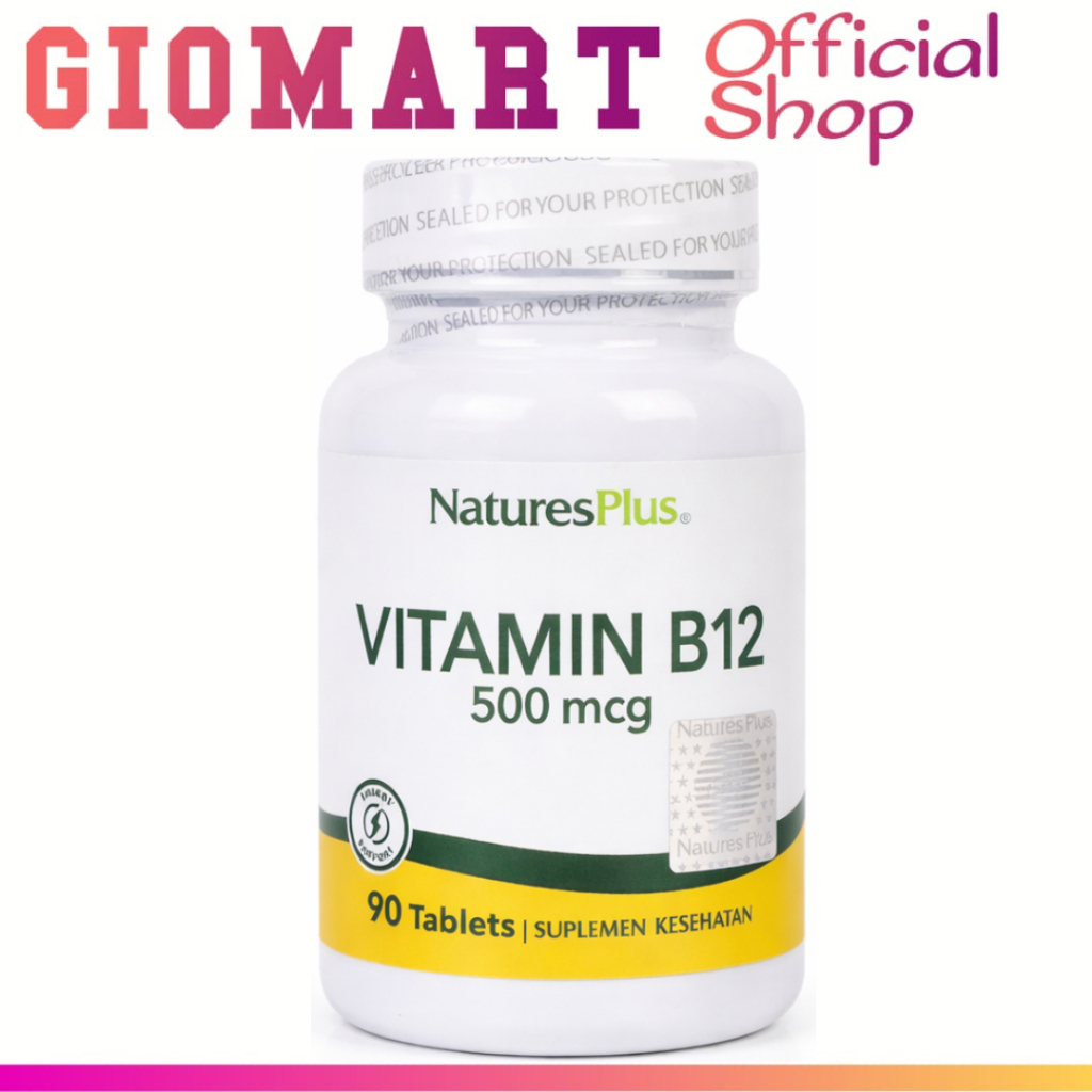 Jual NATURES PLUS Vitamin B12 500 mcg 90 Tablets - Suplemen Kesehatan ...