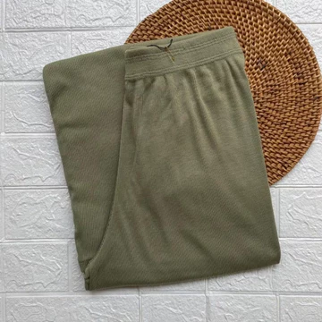 Celana Kulot Jumbo Wanita Rib Knit Anti Kusut