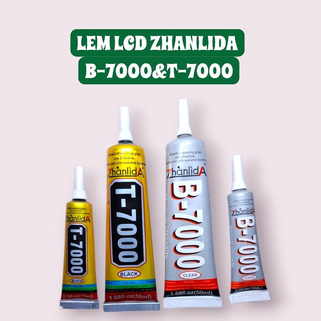 Jual LEM LCD ZHANLIDA B7000/T7000 15 50 110 ML LEM LCD ORIGINAL ...