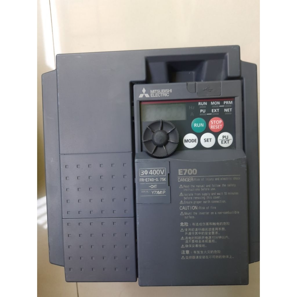 Jual Inverter Mitsubishi FR-E740- 0,75K. 1hp(0,75kw) 3phase | Shopee ...