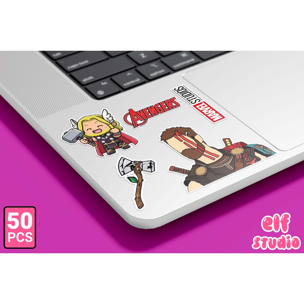 Jual Sticker Marvel Chibi 50 Pcs Stiker Super Hero Pack Aesthetic Untuk ...