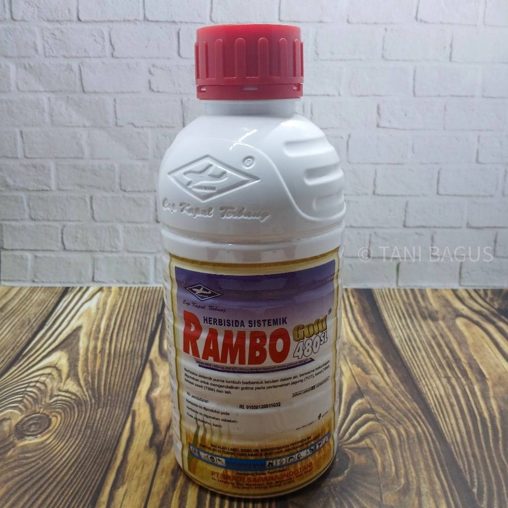 Jual Herbisida RAMBO GOLD 480 SL 1 Liter - Pembasmi Rumput Sistemik Cap ...