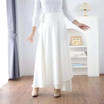 Rok Lilit Satin Silk Premium Rok Flare Wanita Polos Masakini Korean Style HIMARI SKIRT