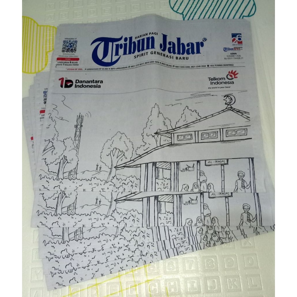 Jual [READY] KORAN TRIBUN JABAR EDISI MEWARNAI/ TRIBUN 16 MARET 2026 ...