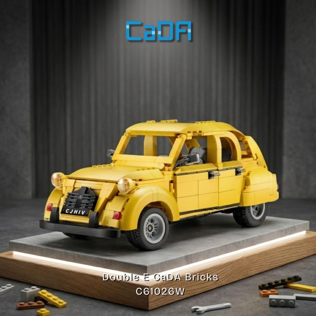 CaDA C61026W Citroën 2CV – Maquette à Construire – Cadeau Retro Auto – Modèle Réduit Voiture Culte