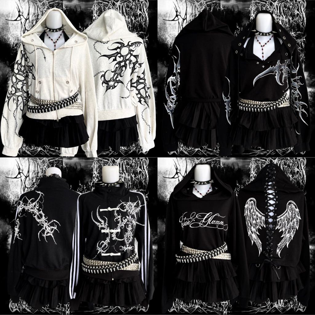 Jual Alternative Fashion Outfit – Emo Grunge Y2K Gothic Style | Shopee ...
