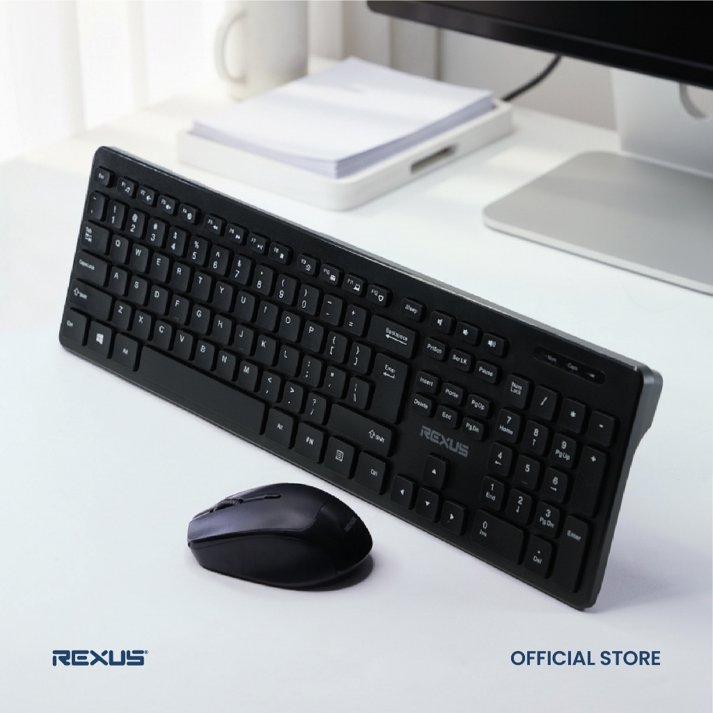 Rexus Keyboard Mouse Wireless KM8 Combo New Edition (6)