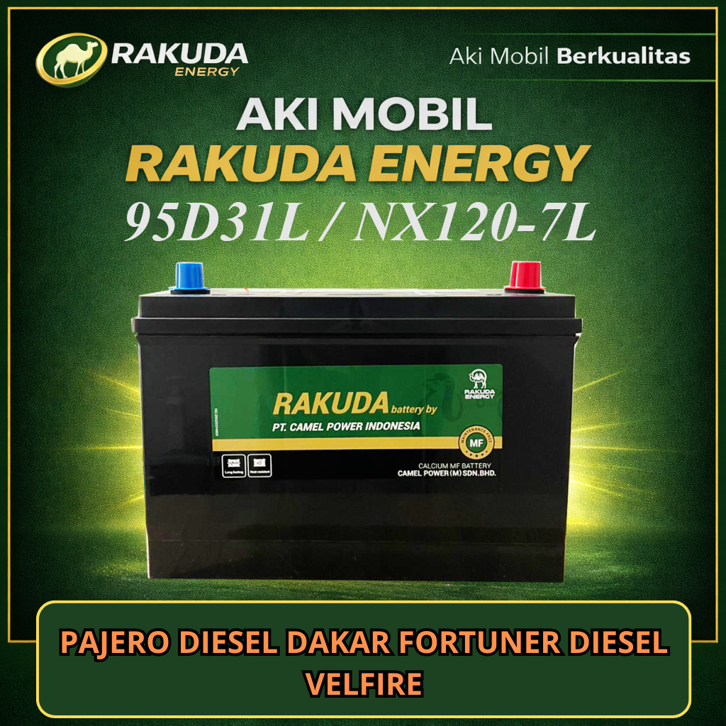 Jual AKI KERING RAKUDA 95D31L / NX120-7L 12V 85AH PAJERO DIESEL