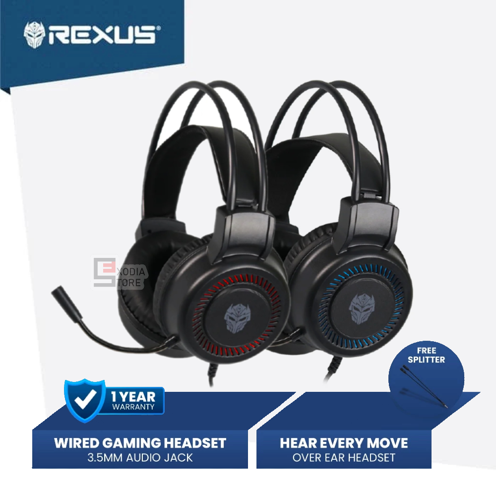 Jual REXUS VONIX F27 Headset Gaming Stereo Headphone F-27 AUX Jack 3 ...
