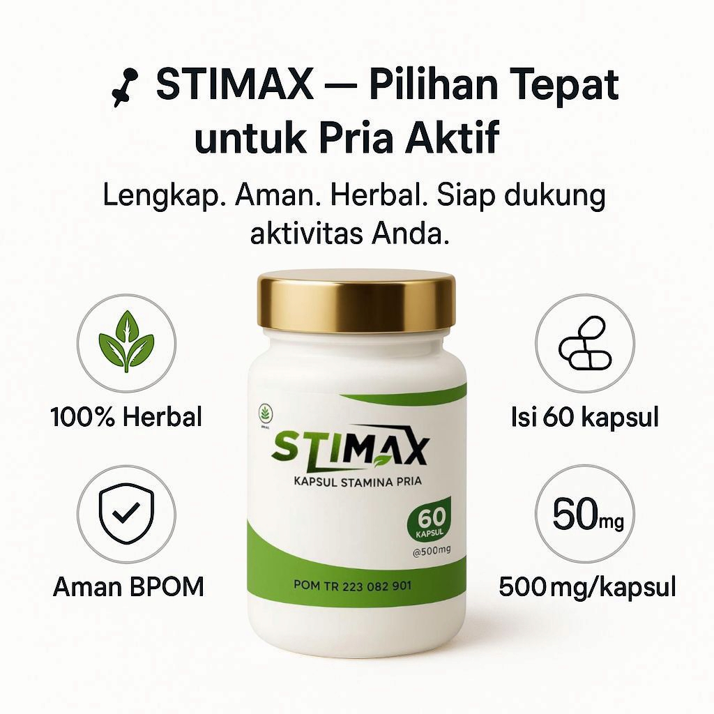 Jual STIMAX Membantu Memelihara Stamina Tahan Lama Dan Kuat Untuk Pria ...