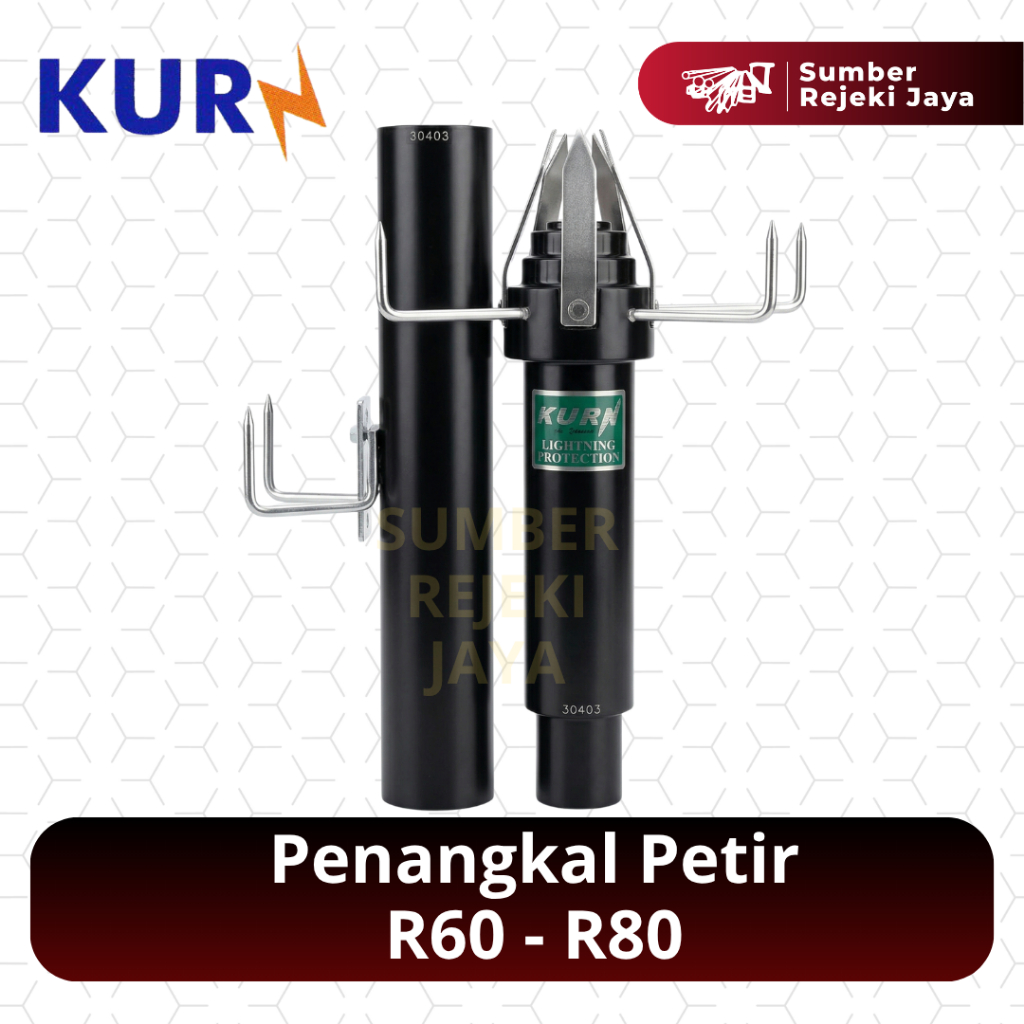 Penangkal petir KURN R60 - R80 | hijau anti petir original | R 60 - 80