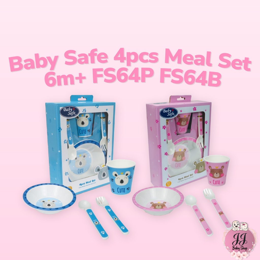 Jual Baby Safe 4pcs Meal Set 6m+ FS64P/FS64B | Shopee Indonesia
