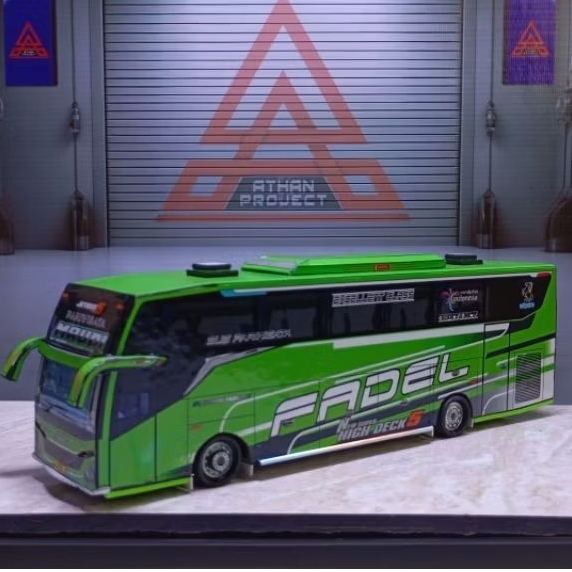Jual MINIATUR BUS PAPERCRAFT JETBUS 5 BIS INDONESIA ATHAN PROJECT ...