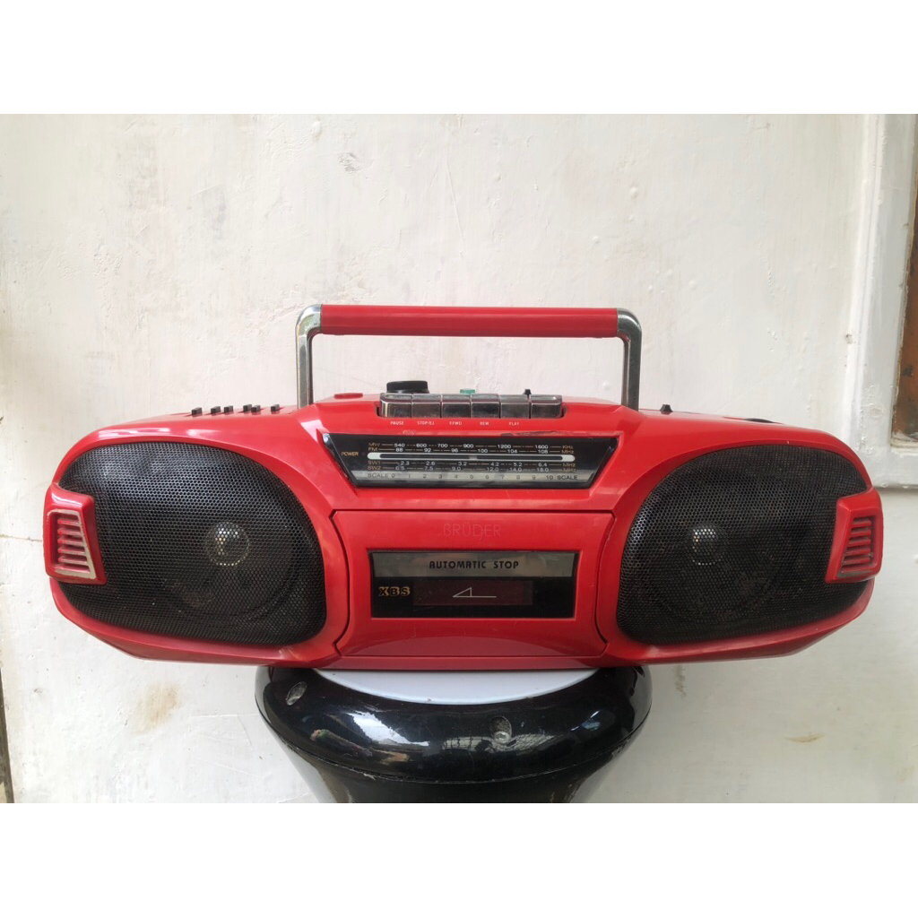Jual RADIO COMPO BRUDER asli merah / RADIO TAPE /PEMUTAR KASET PITA ...