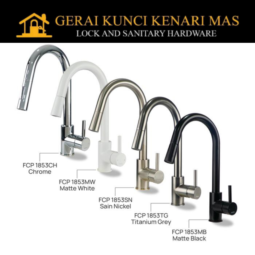 Jual PALOMA FCP 1853 Keran Mixer Cuci Piring Dapur Panas Dingin Kran ...