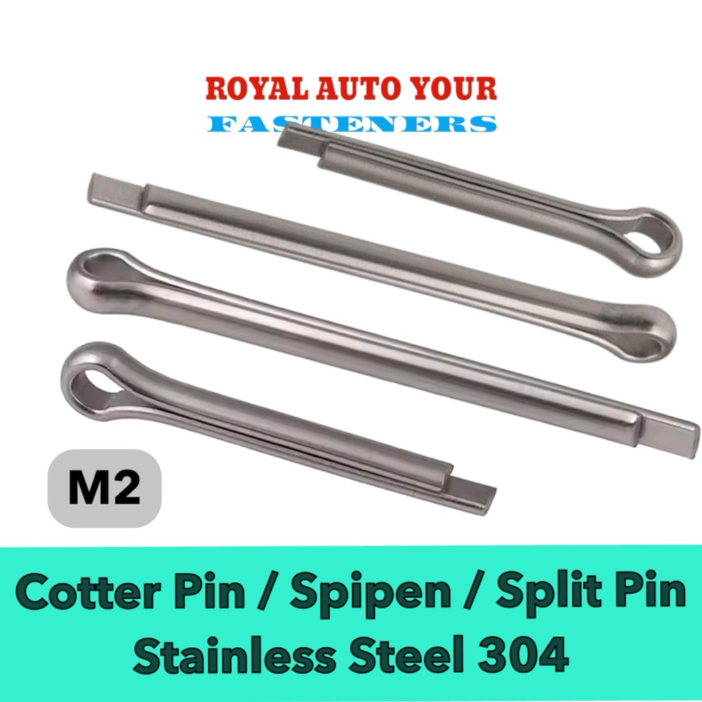 Jual Cotter Pin / Split Pin / Spipen Stainless 2mm / M2 x 15 20 25 30 ...