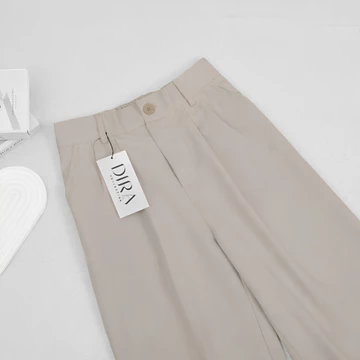 Loose Pants Highwaist Celana Kulot Wanita Untuk Kerja Formal Bahan Wolblend Premium Tebal Tidak