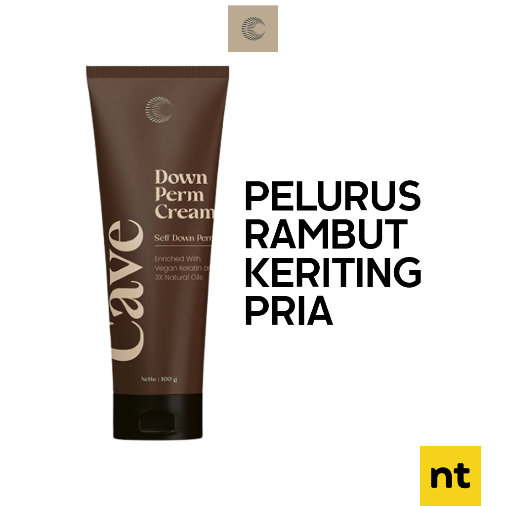 Jual Cave Down Perm Cream 100gr Pelurus Rambut Keriting & Mengembang ...