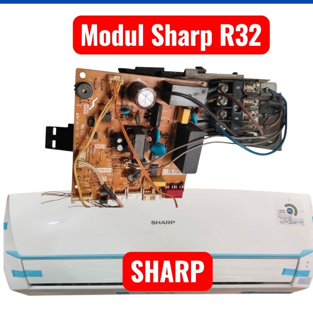 Jual MODUL PCB SHARP R32 / MODUL SENSOR REMOTE INDOOR AC SHARP R32 SERI ...