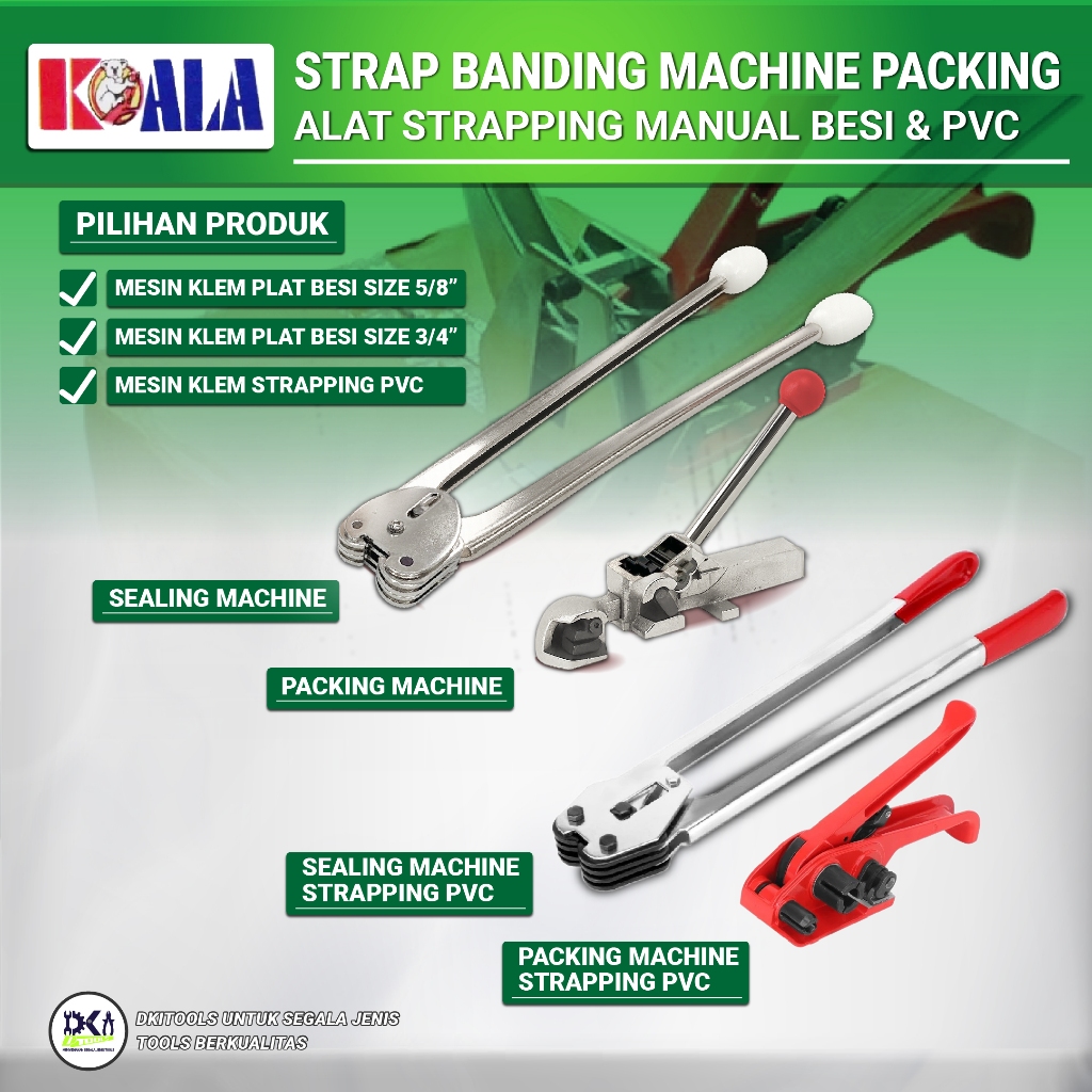 Jual Alat Mesin Klemp Packing Strapping Band Kardus Manual Tali Klem ...